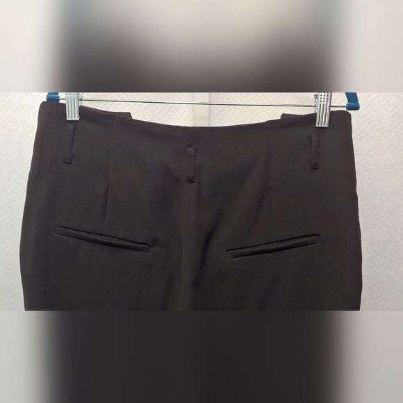 H&M High Rise Pleated Pants Trousers Sz 10 Black - Picture 4 of 12